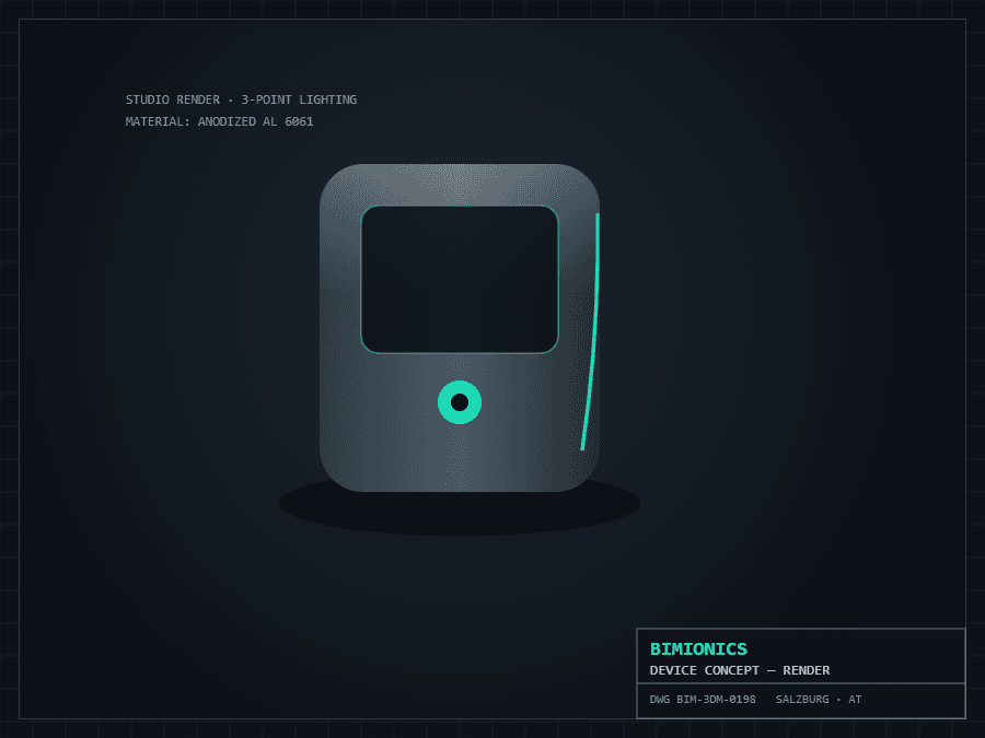 Dark product visualization on a technical grid